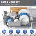 Stainless Steel Dish Drying Rack with Drain Board