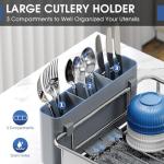 Stainless Steel Dish Drying Rack with Drain Board