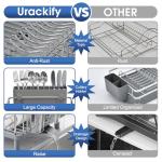 Stainless Steel Dish Drying Rack with Drain Board