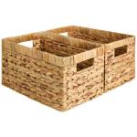 Medium Wicker Baskets with Handles - 2-Pack