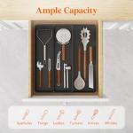 Expandable Utensil Drawer Organizer with 3 Compartments