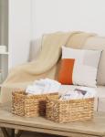 Medium Wicker Baskets with Handles - 2-Pack