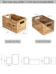 Medium Wicker Baskets with Handles - 2-Pack