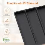 Expandable Utensil Drawer Organizer with 3 Compartments