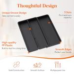 Expandable Utensil Drawer Organizer with 3 Compartments