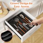 Expandable Utensil Drawer Organizer with 3 Compartments