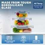 24-Piece Glass Storage Set with Lids