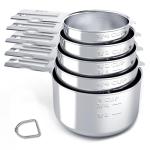 TILUCK Stainless Steel Measuring Cups Set of 5