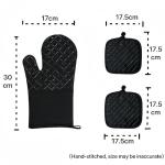 Heat Resistant Silicone Oven Mitts and Rack Set