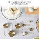 Martha Stewart Gold Stainless Steel Measuring Cups Set