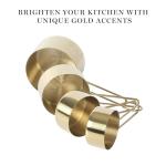 Martha Stewart Gold Stainless Steel Measuring Cups Set