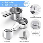 TILUCK Stainless Steel Measuring Cups Set of 5