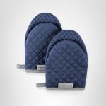 KitchenAid Mini Oven Mitt Set, Blue Willow