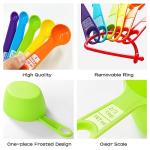 Colorful 12-Piece Measuring Cups and Spoons Set