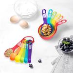 Colorful 12-Piece Measuring Cups and Spoons Set