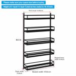 Adjustable 5-Tier Wall Mount Spice Rack