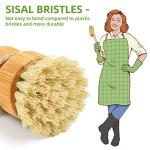 Bamboo Dish Scrub Brush with Sisal Bristles