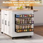 Adjustable 5-Tier Wall Mount Spice Rack