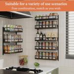 Adjustable 5-Tier Wall Mount Spice Rack