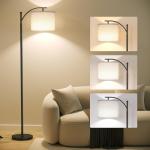 SUNMORY Modern Arc Floor Lamp with Adjustable Shade