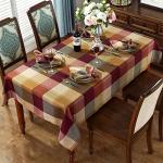 Red Checkered Rectangle Tablecloth 52 x 70 Inch