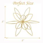 MOCOME 8" Gold Decorative Metal Sphere for Home