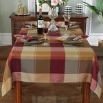 Red Checkered Rectangle Tablecloth 52 x 70 Inch