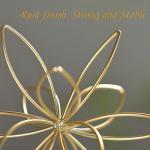 MOCOME 8" Gold Decorative Metal Sphere for Home