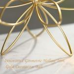 MOCOME 8" Gold Decorative Metal Sphere for Home