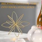 MOCOME 8" Gold Decorative Metal Sphere for Home