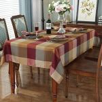 Red Checkered Rectangle Tablecloth 52 x 70 Inch