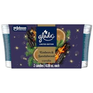 Glade 1-Wick Candle Jar, Embers & Sandalwood