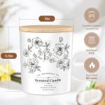 Vanilla Coconut Scented Soy Candle - 8 Oz