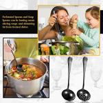 19-Piece Stainless Steel Flatware Serving Set - Black