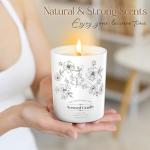 Vanilla Coconut Scented Soy Candle - 8 Oz