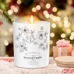 Vanilla Coconut Scented Soy Candle - 8 Oz