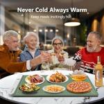 Electric Food Warming Mat with Timers & Heat Settings