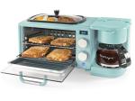 Retro 3-in-1 Breakfast Station with Toaster, Griddle, Coffee Maker