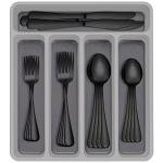 60-Piece Stainless Steel Silverware Set with Organizer