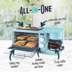 Retro 3-in-1 Breakfast Station with Toaster, Griddle, Coffee Maker