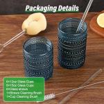 Vintage Glass Drinking Cups Set of 12