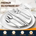 40-Piece Stainless Steel Cutlery Set for 8