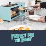 Retro 3-in-1 Breakfast Station with Toaster, Griddle, Coffee Maker