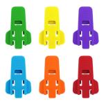 6 Pack Easy Manual Can Openers with Colorful Covers