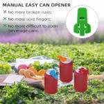6 Pack Easy Manual Can Openers with Colorful Covers