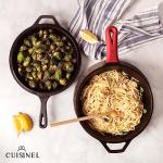 Cuisinel Cast Iron Skillet with Lid - 3 Qt
