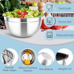 TeamFar Nesting Stainless Steel Mixing Bowls Set
