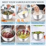 TeamFar Nesting Stainless Steel Mixing Bowls Set