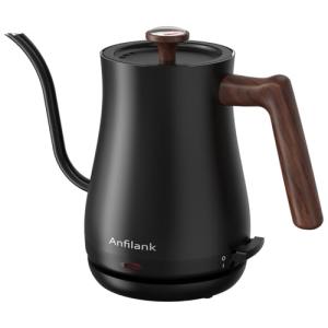 Anfilank 0.8L Gooseneck Electric Kettle with Thermometer