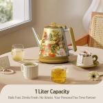 Hazel Quinn Retro Electric Kettle - 1L, Cordless